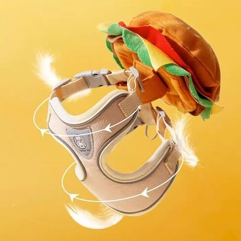 Dog Backpack Outdoor Training Pet Walking Camping Hiking Essential Multifunctional Hamburger Bag and Leash Set Vest Harness and Leash Set in Kuwait