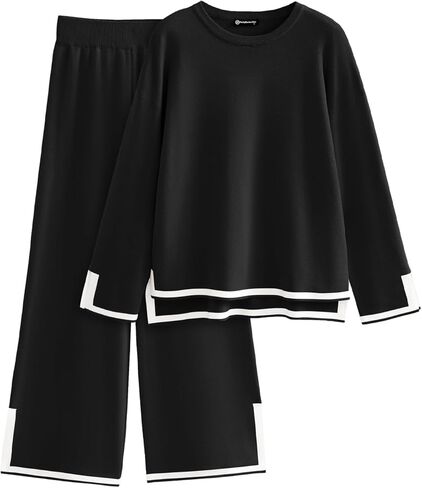 مجموعات صالة صغيرة للنساء طويلة الأكمام سترة بيجامة مجموعات Sweatsuits 2 قطعة بانت مجموعات رياضية ملابس السفر in Kuwait