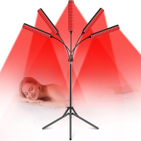 Red Light Therapy for Face and Body, Red Infrared Light Therapy Lamp with Stand Led 660nm Red Light-Therapy& 850nm Infrared Light Device for Body in Saudi Arabia