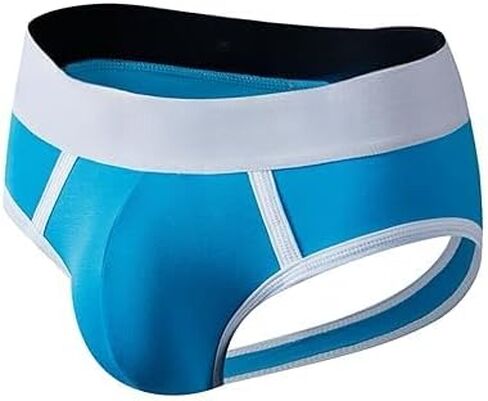 Mens Open Back Briefs Bottomless Underwear Low Waist Mens Assless Men's Backless Briefs in Saudi Arabia