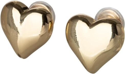 Aloha Earrings Non Pierced Mosquito Coil Clip On Puffy Heart Stud Earrings in Saudi Arabia