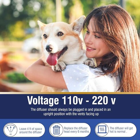 مجموعة ناشر فرمونات مهدئة للكلاب 6 في 1 لتلطيف ناشر الفيرومونات للتهدئة (2 قابس + 4 × 48 مل إعادة تعبئة) لتخفيف القلق وتقليل العدوانية ومكافحة الإجهاد والنباح كمية تكفي 120 يومًا in Kuwait