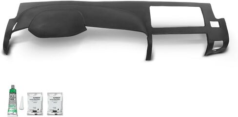 لوحة القيادة Dash Cover متوافقة مع Chevy Silverado GMC Sierra 2007-2013 ، FIT Dual Glovebox Dists فقط أسود فقط in Saudi Arabia