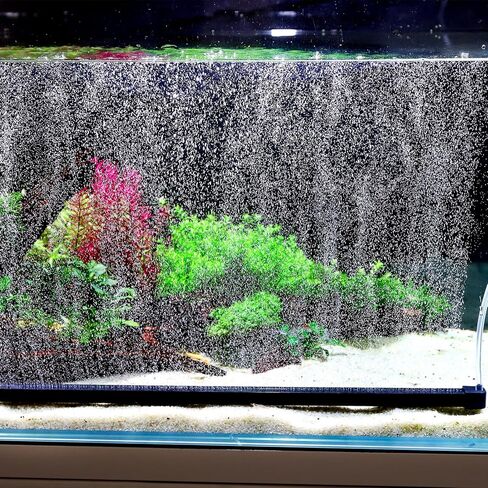 hygger Weighted Nano Mist Bubble Wall Bar, 9.8" Self-Sinking ABS Air Stone Strip with Gentle Oxygen Diffuser for Freshwater & Marine Aquarium, Hydroponics in Saudi Arabia
