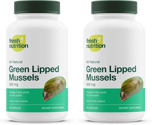 Green Lipped Mussel Capsules - Strongest DNA Verified from New Zealand - Perna Canaliculus Omega Supplement - May Promote Healthy Joints - 90 Capsules in Saudi Arabia
