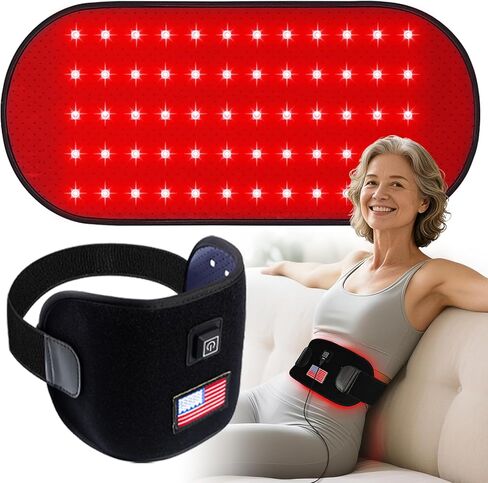 LED LIGHT-THEREADER-For-Hands ، 2025 تم ترقيته 4 أوضاع مع العلاج بالأشعة تحت الحمراء لتخفيف آلام معصم الأصابع ، 150 LED بطول الموجة المزدوج ، تتكون من طاقة قابلة للتعديل ووحدة تحكم زمنية ، 16.5 * 7.8in in Kuwait