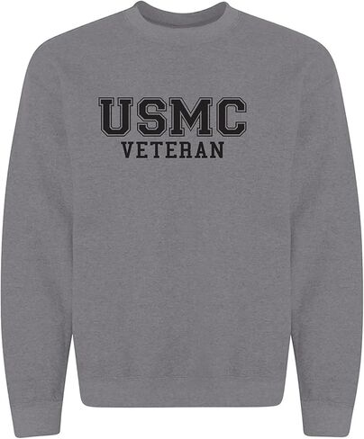 Zerogravitee USMC المخضرم الشعار الأسود Crewneck قميص in Saudi Arabia