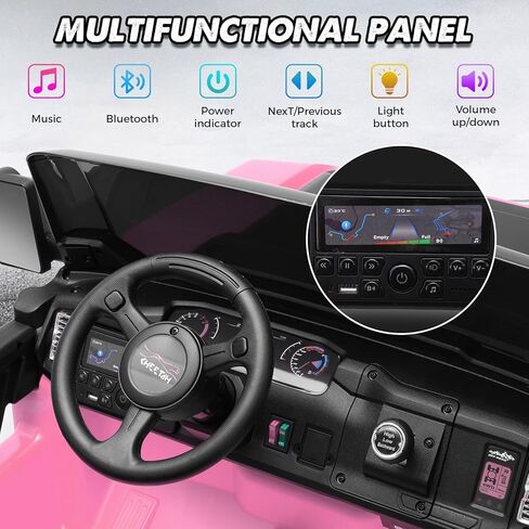 ألعاب ركوب كهربائية 24 فولت من Hikole للأطفال الكبار 4-8، سيارة كهربائية XL بمقعدين مع جهاز تحكم عن بعد، مفتاح 4WD/2WD، مقاعد فسيحة مقاس 22 بوصة، إضاءة LED ساطعة، مساحة تخزين إضافية، بلوتوث وMP3، 3 سرعات، أخضر in Kuwait