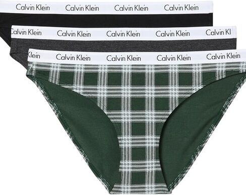 Calvin Klein Carousel Logo Cotton Stretch Bikini Panties, 3 Pack in Saudi Arabia