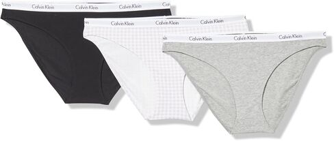 Calvin Klein Carousel Logo Cotton Stretch Bikini Panties, 3 Pack in Saudi Arabia