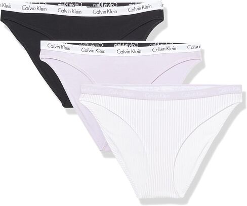 Calvin Klein Carousel Logo Cotton Stretch Bikini Panties, 3 Pack in Saudi Arabia