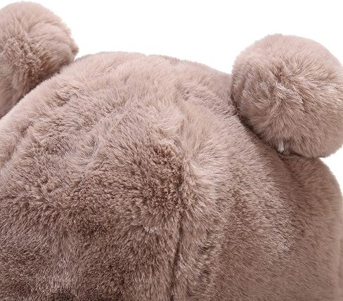 قبعة دلو من الفرو الصناعي الدافئ للشتاء من Umeepar، قبعة منفوشة بوم بوم للنساء والرجال in Kuwait