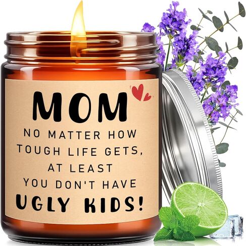 KOTKAS Grandma Candle Gifts, Christmas Gifts for Grandma, 8oz Eucalyptus Lavender Scented Soy Candles Non Toxic Grandma Candles from Grandkids, Grandmas Birthday Gift from Grandson Granddaughter in Saudi Arabia
