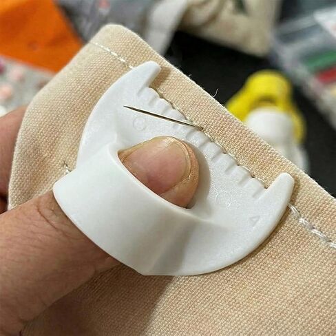 2-Pack Edge Stitch Sewing Tools, 4mm Hemmer Sewing Guide & Seam Finisher for DIY Fabric, Quick Clothing Repairs and Neat Hems [White] in Saudi Arabia