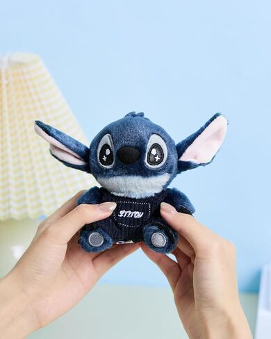 حقيبة سلسلة مفاتيح من القطيفة من ديزني ليلو آند ستيتش من مينيسو مجموعة ملابس الباندا، حقيبة لطيفة ساحرة وإكسسوارات تزيين حقائب الظهر (أنماط بقلنسوة) in Saudi Arabia
