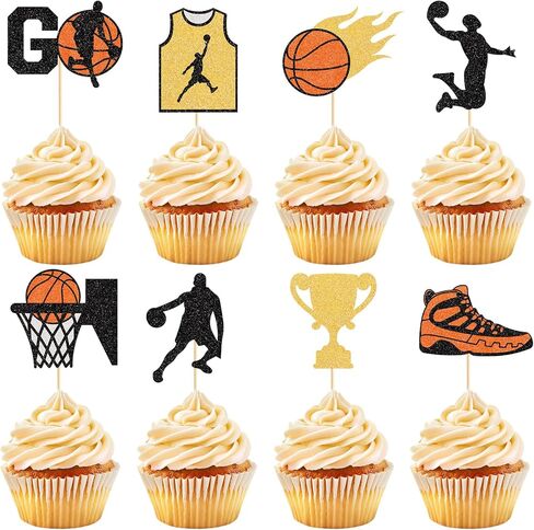 40 Pcs Soccer Cupcake Toppers Soccer Cupcake Picks Sport Birthday Cake Decorations for Boys Sports Theme Birthday Party Decorations Baby Shower Supplies ﻿ in Saudi Arabia
