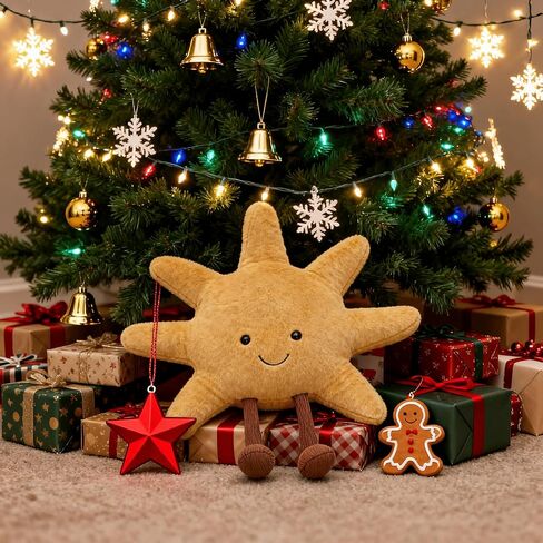 1 lb Weighted Sun Plush Pillow - 12 inch Stuffed Animal Weighted Plush Toy, Soft Cuddle Plushie, Birthday in Saudi Arabia