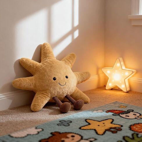 1 lb Weighted Sun Plush Pillow - 12 inch Stuffed Animal Weighted Plush Toy, Soft Cuddle Plushie, Birthday in Saudi Arabia