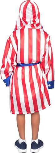 Boxing Robe and Shorts Halloween Costume in Satin for Halloween, Cute Cosplay Boxer Cloak for Kids in Saudi Arabia