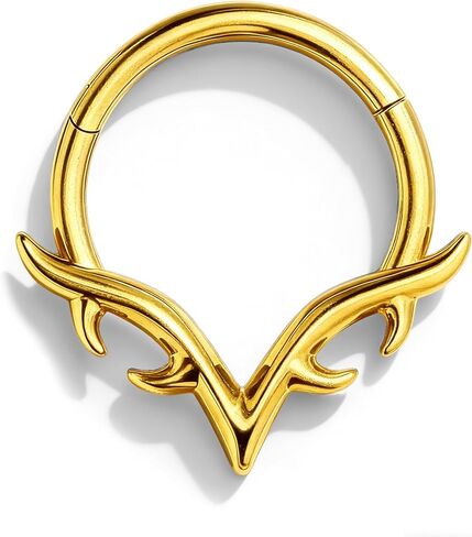 أجنحة شفرات الحاجز خواتم 16 جرام الجراحية الصلب الحاجز Daith مجوهرات اللولب Daith ثقب المجوهرات 8/10 مللي متر in Kuwait