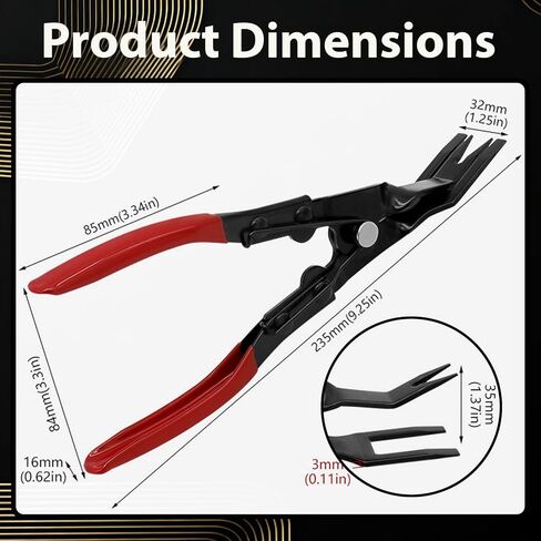 مجموعة Clip Clips Clips - أدوات إزالة التلقائية التلقائية لمستجمعات لوحة Door Plank Dashboard ، تقليم مجموعة الأزرق السبل برشام مع حقيبة تخزين لإصلاح السيارة الداخلية (3 أجهزة كمبيوتر) in Kuwait