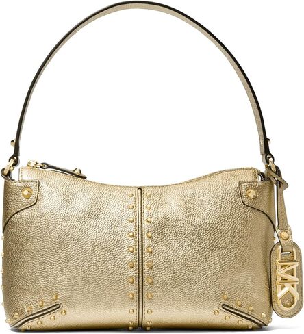 Michael Kors Astor Studded Large Pouchette, Tonal-Hardware/Gunmetal in Saudi Arabia