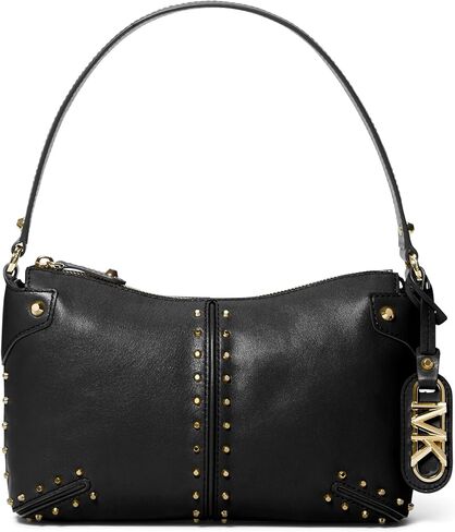 Michael Kors Astor Studded Large Pouchette, Tonal-Hardware/Gunmetal in Saudi Arabia