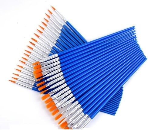 20PCS Painting Brushes Set,Paint Brushes with Round Acrylic Paintbrushes Sets,Arts Craft Acrylic Drawing Watercolor Tool (Blue) in Saudi Arabia