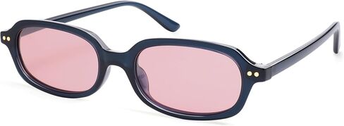 Retro Small Rectangle Sunglasses for Women Men Trendy Narrow Square Sunnies AP3729 in Saudi Arabia