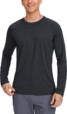Pioneer Camp Men's Long Sleeve Shirt Quick Dry Moisture Wicking Workout Tee Shirts Lightweight Athletic Tshirts Running Gym in Saudi Arabia