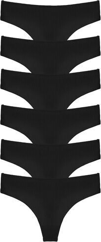 XI LIU 6 Pack Cotton Thongs for Women Comfortable Breathable Seamless Thongs for Women Soft Womens Panties in Saudi Arabia