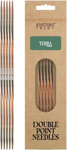 إبر Knitter's Pride Terra مزدوجة المدببة مقاس 6 بوصات (15 سم) - مقاس الولايات المتحدة 10.75 (7 مم) in Saudi Arabia