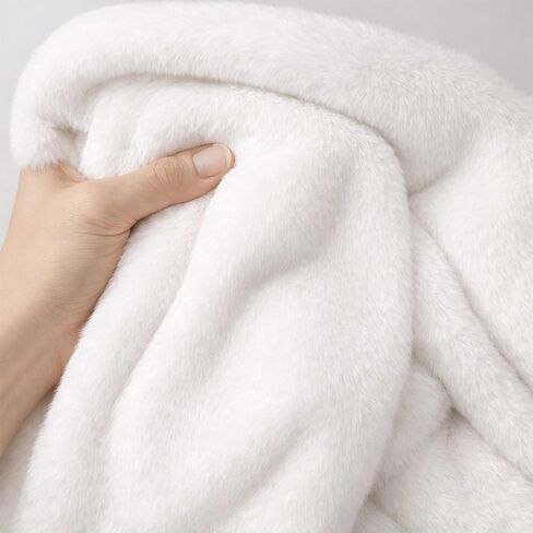Short Pile Faux Fur Fabric by The Yard - Plush Fabric for Crafts, Cosplay & DIY Projects (63 x 39 in) - Beige in Saudi Arabia
