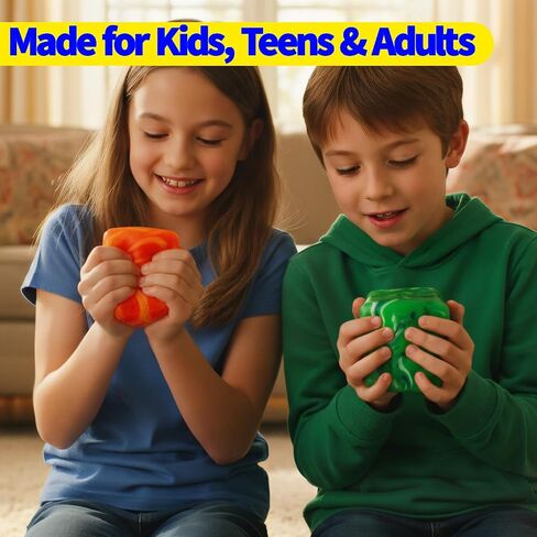 Color Swirl Squishy Stress Cubes 2-Pack: 2.25" Stress Balls for Kids & Adults | Fidget Toys for Anxiety, ADHD & Autism | Ideal Classroom Prize | BP in Saudi Arabia