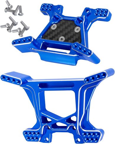 Upgrades Part for 1/10 c,Alloy Front and Rear RC Shock Towers Hops up,Red in Saudi Arabia