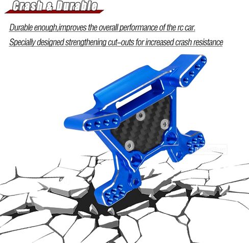 Upgrades Part for 1/10 c,Alloy Front and Rear RC Shock Towers Hops up,Red in Saudi Arabia