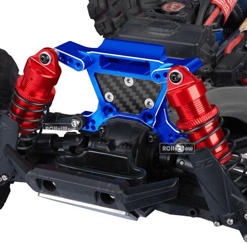 Upgrades Part for 1/10 c,Alloy Front and Rear RC Shock Towers Hops up,Red in Saudi Arabia