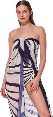 Gottex Desert Queen Pareo Cover-Up Versatile Wrap Styling - Perfect as a Sarong, Skirt, or Shoulder Cover, One Size in Saudi Arabia
