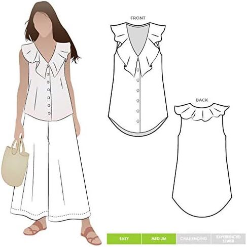 Style Arc Sewing Pattern - Almy Woven Top (Sizes 04-16) in Saudi Arabia