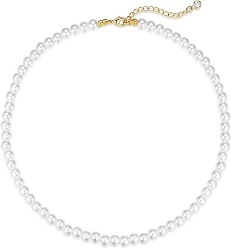 قلادة لؤلؤة للنساء 14K الذهب مطلي الطبقات ذات الطبقات الواحدة لؤلؤة قلادة بسيطة ديزي لؤلؤة قلادة لطيفة الذهب مجموعة المجوهرات المجوهرات للنساء العصرية الهدايا in Kuwait