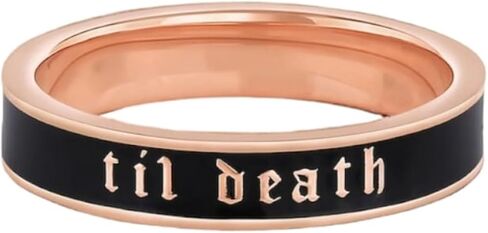 4mm Til Death Ring, 925 Sterling Silver Ring, Til Death Band Ring, Personalized Ring, Women Ring, Promise Ring, Propose Ring, Gift For Her in Saudi Arabia