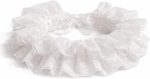 دانتيل متعدد الطبقات قابلة للفصل طوق أزياء أزياء الرقبة في الفيكتوريان إدوارديان الرجال مناسبة لأزياء المسرح ، المهرجين ، أزياء الهالوين in Kuwait