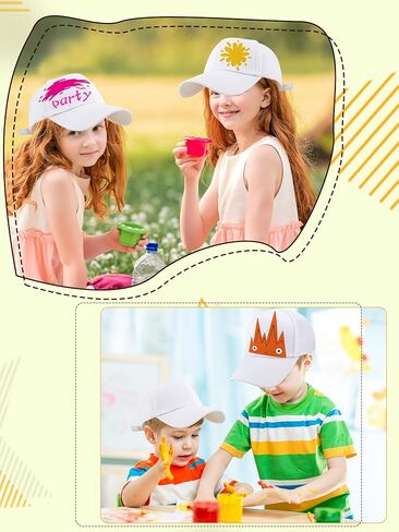 20 Pack Kids Cotton Baseball Hat Solid Color Golf Cap Summer Baseball Cap Plain Ball Hats Bulk for Child Outdoor Sports in Saudi Arabia