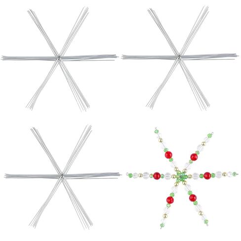 SUNNYCLUE 30Pcs Snowflake Wire Frames Snowflake Forms Bulk Silver Iron Christmas Decor Alloy Holiday Winter Xmas Bead Ornaments Wire for Making Party Decorations DIY Crafting Supplies Beading Project in Saudi Arabia