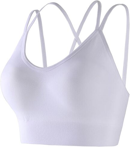 Cross Back Sports Bras for Women High Support Removable Padded Yoga Bra for Running Fitness 1 in Saudi Arabia