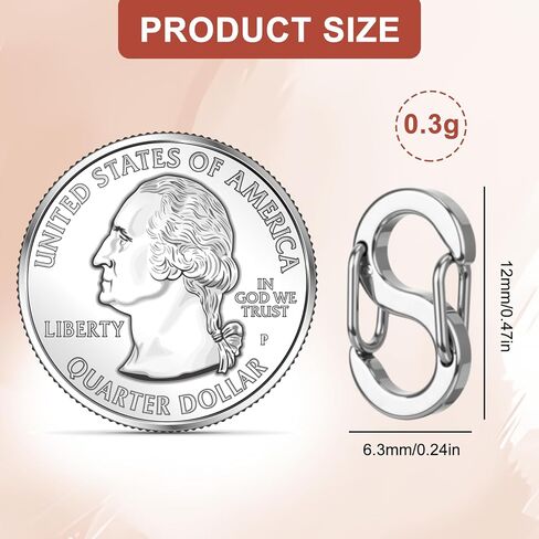 5 قطع مزدوجة افتتاح قلادة تقصير المشبك، 0.47in ارتفع الذهب الفولاذ المقاوم للصدأ قلادة المشابك لصنع المجوهرات سوار المشابك والإغلاق، القلائد موصل المجوهرات المشبك سوار تقصير in Kuwait