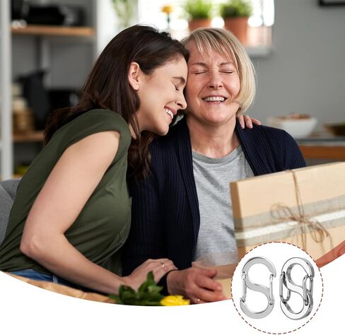 5 قطع مزدوجة افتتاح قلادة تقصير المشبك، 0.47in ارتفع الذهب الفولاذ المقاوم للصدأ قلادة المشابك لصنع المجوهرات سوار المشابك والإغلاق، القلائد موصل المجوهرات المشبك سوار تقصير in Kuwait