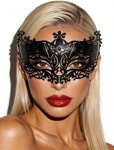 Tgirls Black Masquerade Masks Gold Costume Party Masks Simple Women Party Mask in Saudi Arabia