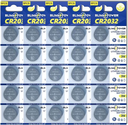 بطارية ليثيوم CR2032 عملة معدنية 3 فولت، 10 بطاريات 2032، آمنة للأطفال وأطول عمرًا لعلامة AirTag، مفتاح التحكم عن بعد للسيارة in Kuwait