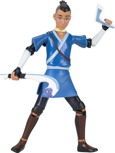 Jazwares Avatar: The Last Airbender Aang (الكتاب الأول) - مجسم بمقياس 4.5 بوصة مع طاقم العمل وتأثيرات الهواء in Kuwait